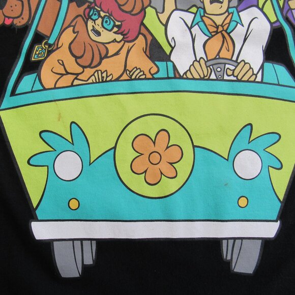 Men's Scooby-Doo & The Gang Mystery Machine Black Graphic T-Shirt Size L - Picture 7 of 7